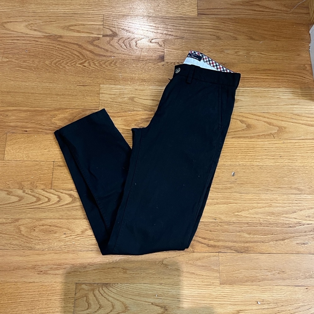 Ben Sherman men’s black flat front pants 28x32